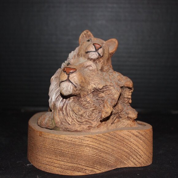 1991 Limited Edition - Rick Cain - Wood - Lion Pride - Picture 1 of 3
